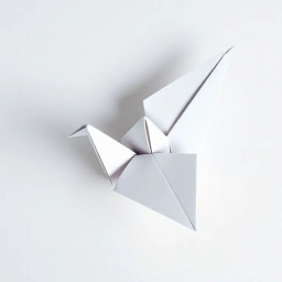 paper origami ai generator sample folded paper crane paper origami folded crane sample 1