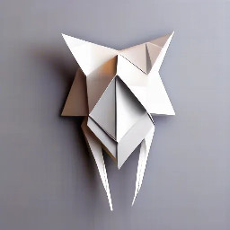 write HACKTORS STUDIO style: origami 2d