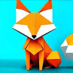 Simple Origami Fox