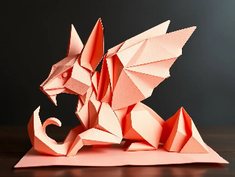 write HACKTORS STUDIO style: origami 2d